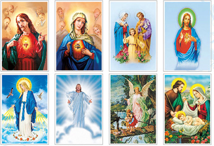 3D印刷_3D立體畫(huà)_耶穌基督_圣母瑪利亞 _H2013-02-S036